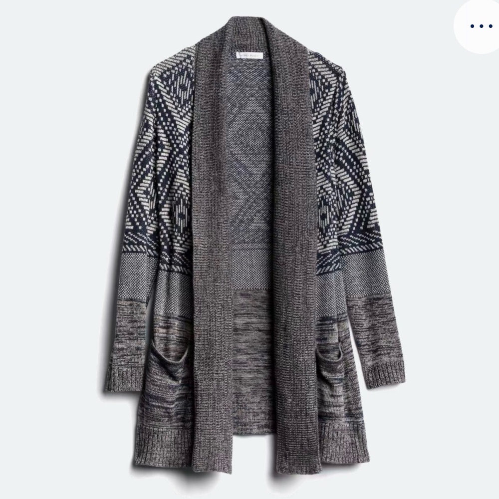 Honey Punch Navy & Cream Boho Cardigan